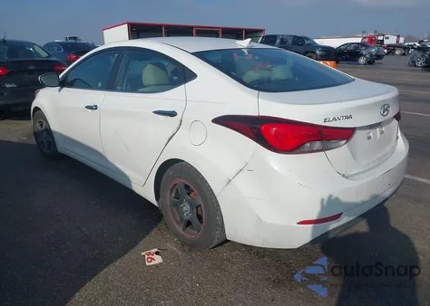 2014 Hyundai Elantra Limited из США, поврежденный, VIN 5NPDH4AE3EH486373